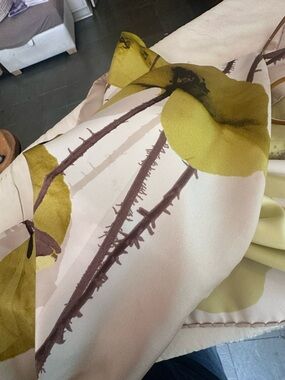 Loewe Beige and Cream Silk Scarf